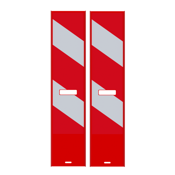 Traffic panel flat | film RA2/B | on both sides indicating right | red / white